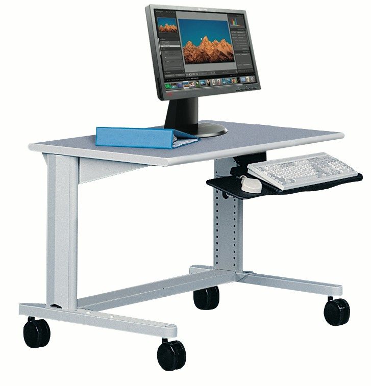 Mobile Office Cart Heavy Duty Portable Workstation Eaton