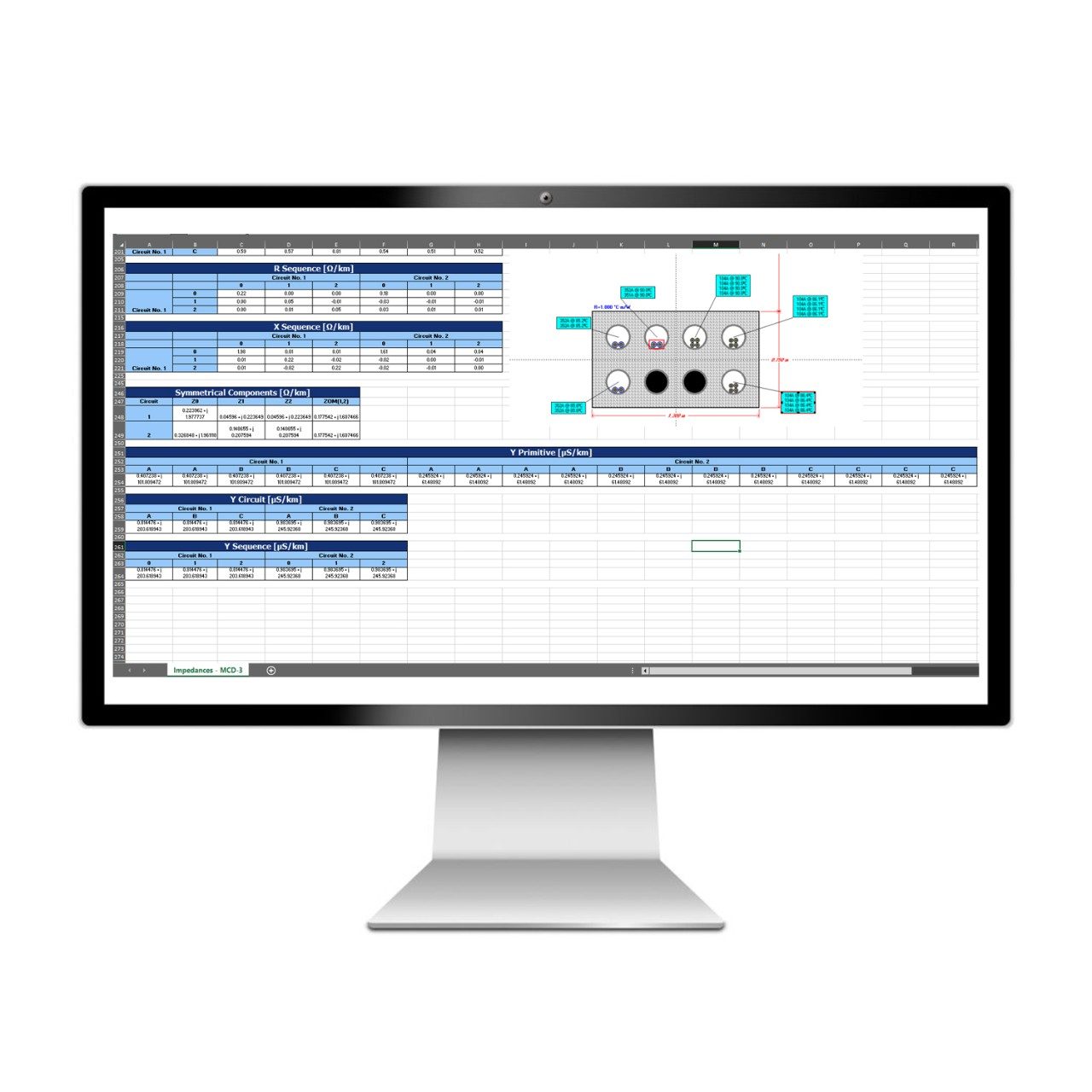 cable impedance calculation module