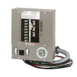 Manual transfer switch for new arrivals generator