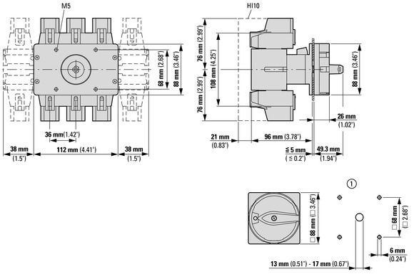 280922 | Eaton Moeller® series P5 Main switch | Eaton