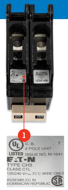 Eaton circuit breakers counterfeit UL listed