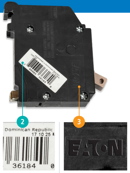 Eaton circuite breaker counterfeit upc