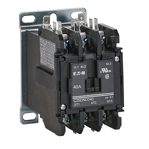 Cutler Hammer C25ANF140T Definite Purpose Contactor 1p 24v Coil for sale online 
