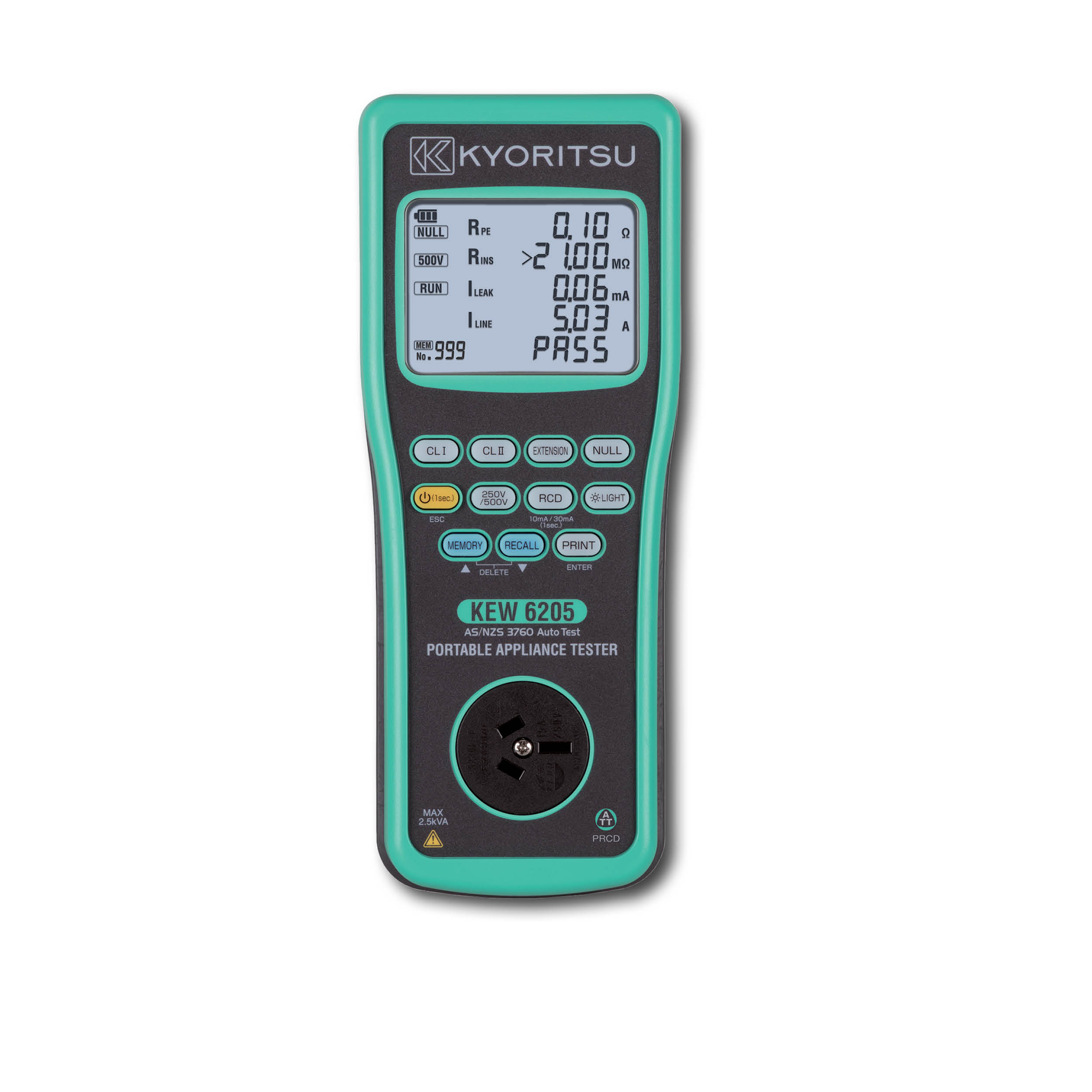 Portable appliance store testers