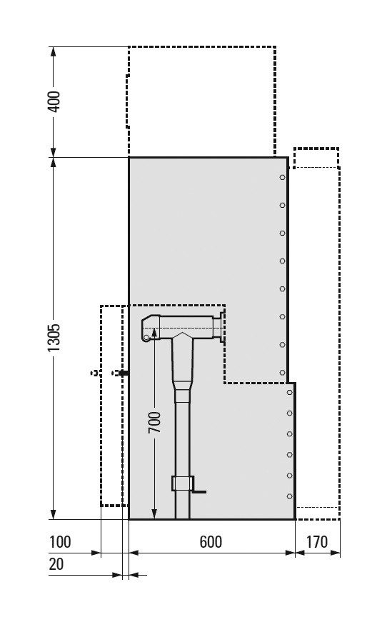 Xiria block type dimensions side view