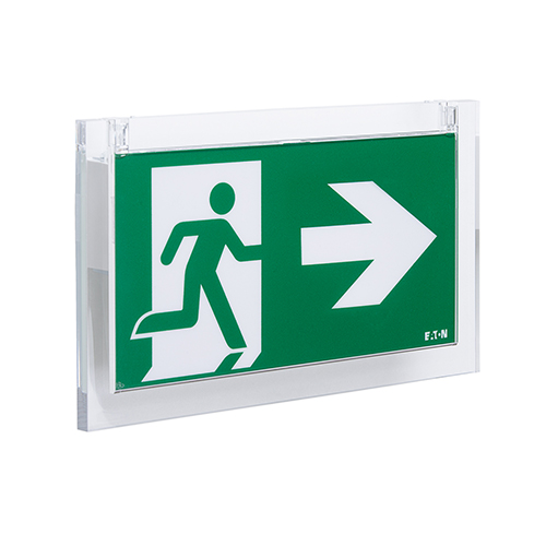 Emergency Exit Sign Panel Central Battery Crystalway Eaton