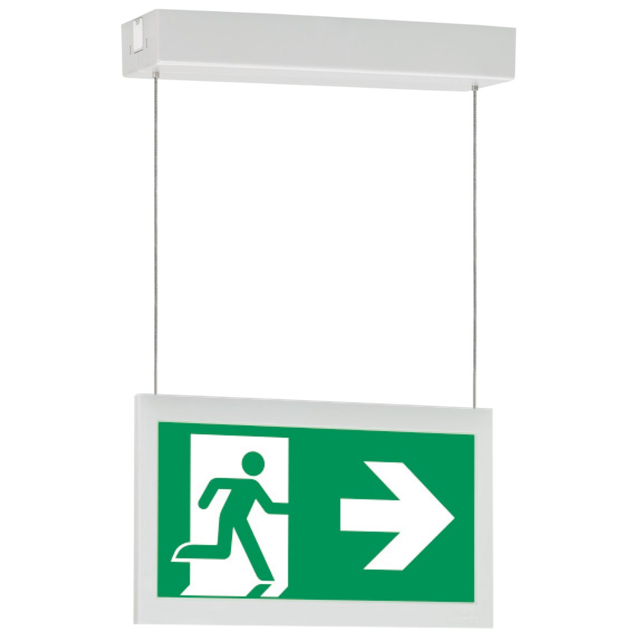 Modern Self Contained Emergency Exit Sign Guideled Eaton