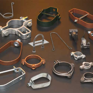 Fire sprinkler pipe clearance hangers